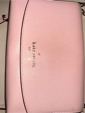 kate spade Pale Pink Leather Crossbody Bag with Gold Logo